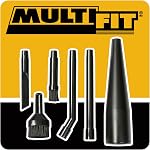 WORKSHOP Wet/Dry Vacs Accessoires pour aspirateurs à sec multi-fit VT1215 Aspirateur Micro Kit de nettoyage Pièces d'aspiration pour vide à sec compact, noir, 1-(Boîte),6
