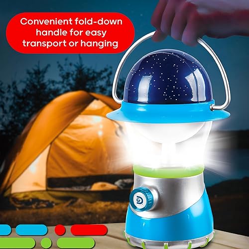 Miniatura 5 de DISCOVERY KIDS 2 en 1 4X LED Starlight Lantern y proyector de estrellas, uso en interiores, 2 modos linterna y proyector, fácil de usar para niños,