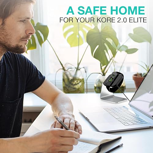 Miniatura 2 de KORE 2.0 Elite Smartwatch Soporte de carga - Soporte de reloj de carga de aluminio para Kore 2.0 Fitness Tracker l elegante, antideslizante monitor