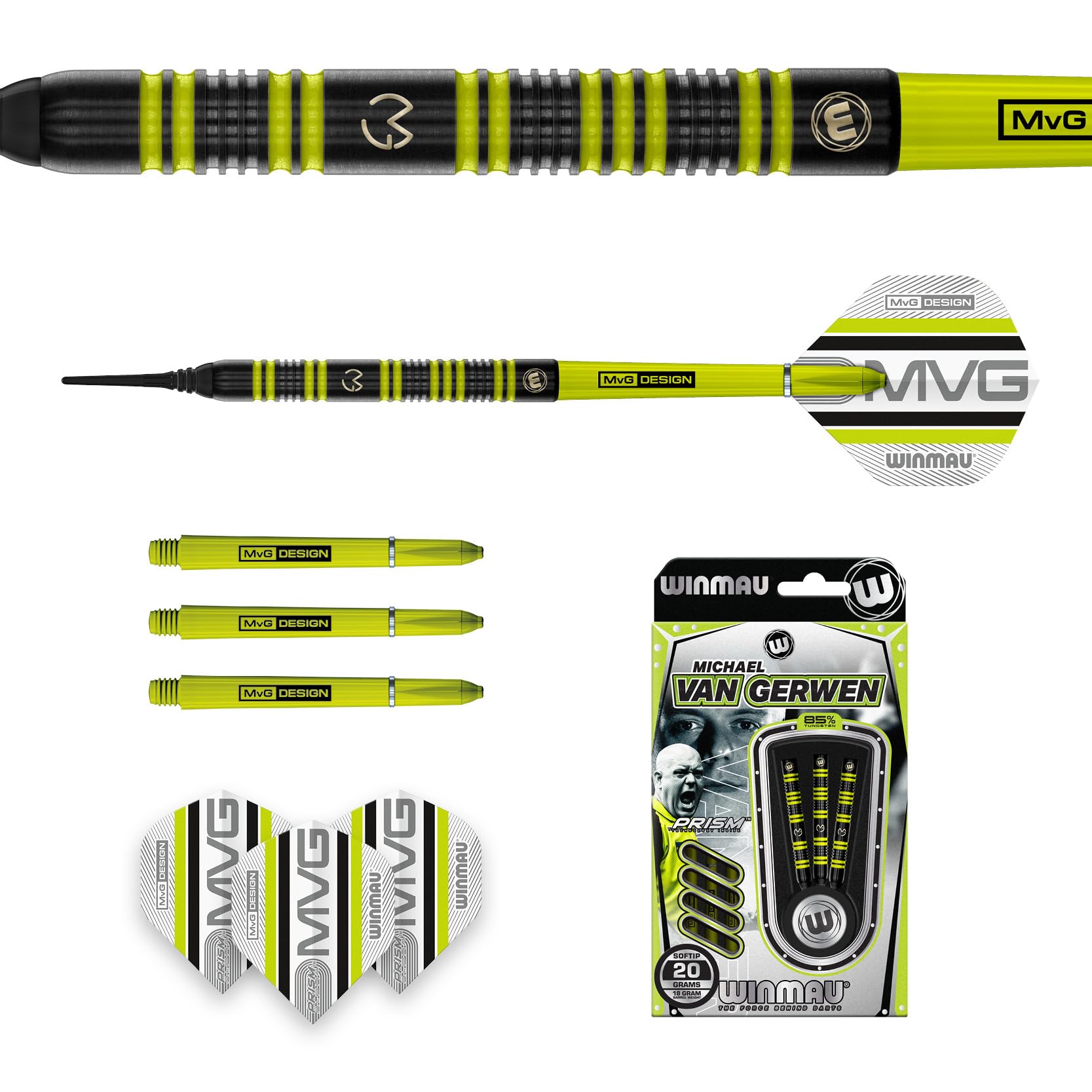Winmau MVG バンテージ Michael Van Gerwen 22g Amazon.com : Winmau Darts Michael 'MvG' Van Gerwen Vs Simon