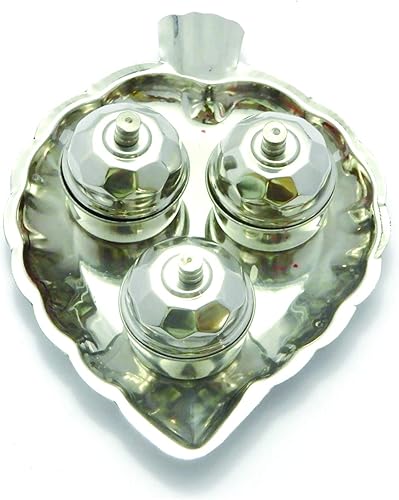 Thali en forma de hoja con contenedores Haldi Kumkum Puja Soporte para placa Diwali RegaloRegalo festivoHaldi kumkum Regalo de devoluciónPuja