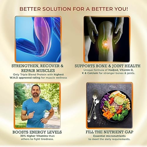 Miniatura 4 de Pro-Strength Nutrition 14.11 oz Bebida nutricional completa para hombres y mujeres  Músculo, hueso, salud de las articulaciones Rica en proteínas de