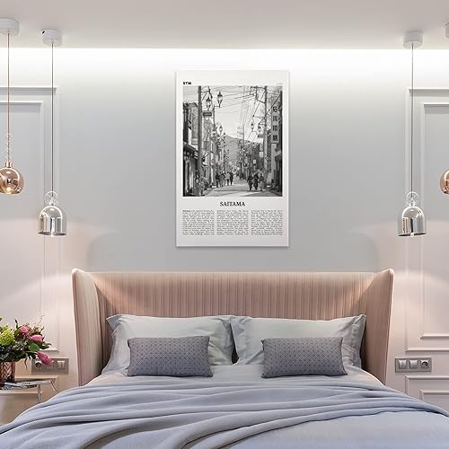 Miniatura 8 de Saitama Print Black And White, Saitama Wall Art, Saitama Poster, Saitama Photo, Saitama Wall Décor, Canvas Poster Wall Art Decor Print Picture