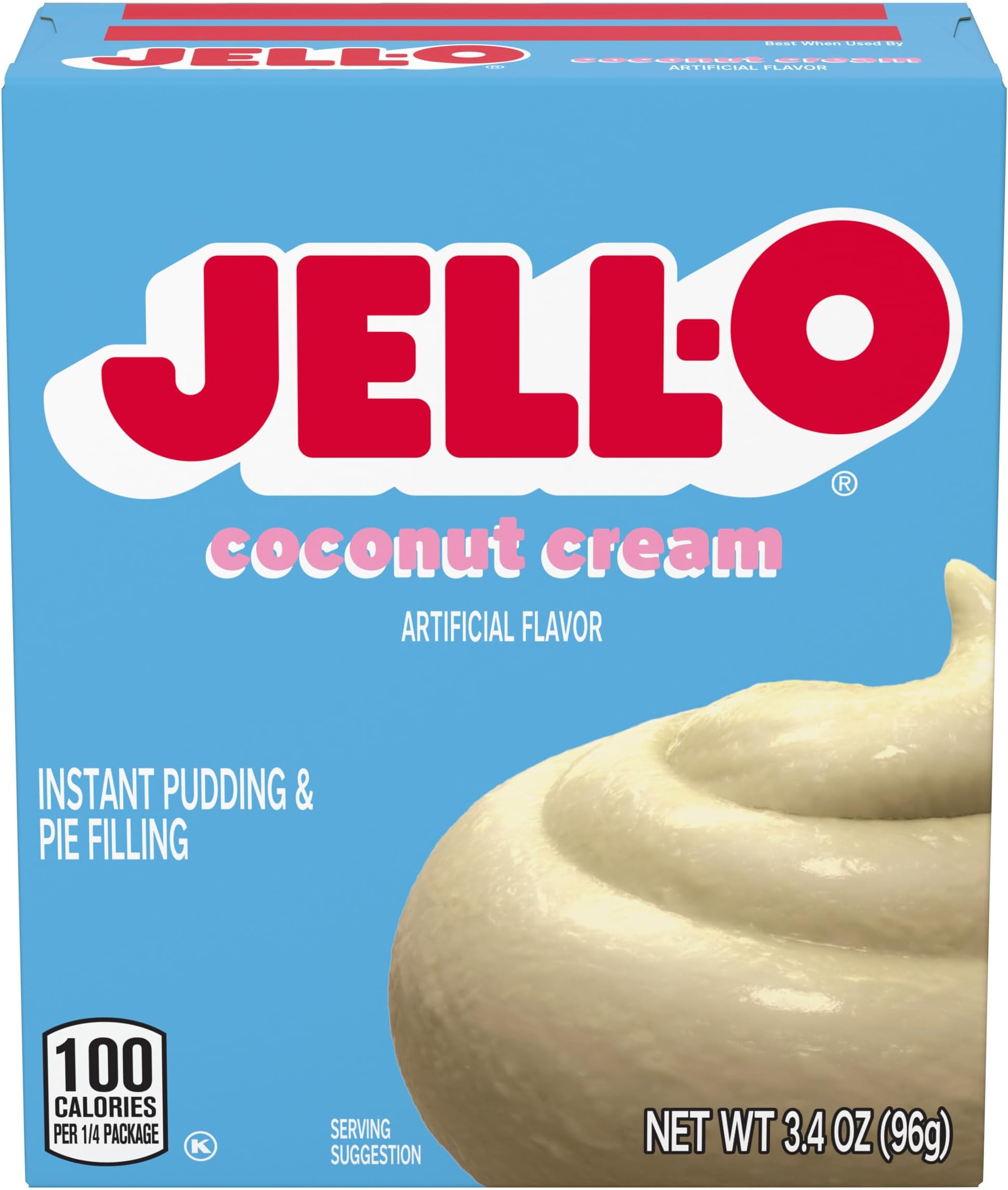 Instant Pudding & Pie Filling Mix, Coconut Cream Flavor, Smooth & Creamy Dessert for Baking, Pies, Parfaits & No-Bake Recipes, 3.4 oz (Pack of 24)