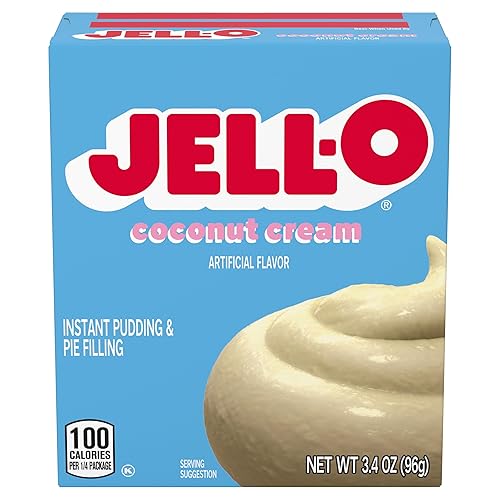 Jell-O Instant Pudding & Pie Filling Mix, Coconut Cream Flavor,