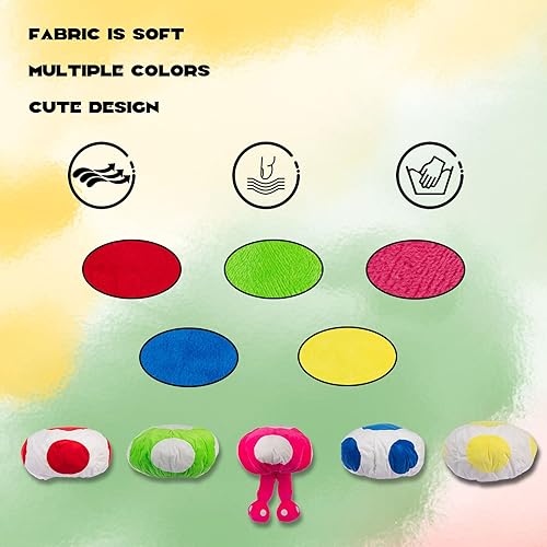 Miniatura 5 de Avafierce Sombreros de hongos de anime Bros Gorras lindos sombreros rojos y verdes sombreros de Halloween Coplay sombrero para adultos niños