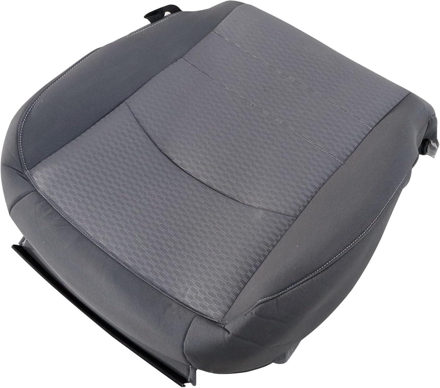 Driver and Passenger Bottom Cloth Seat Covers Gray Compatible with Dodge Ram 1500 2500 3500 4500 5500 2013 2014 2015 2016 2017 2018