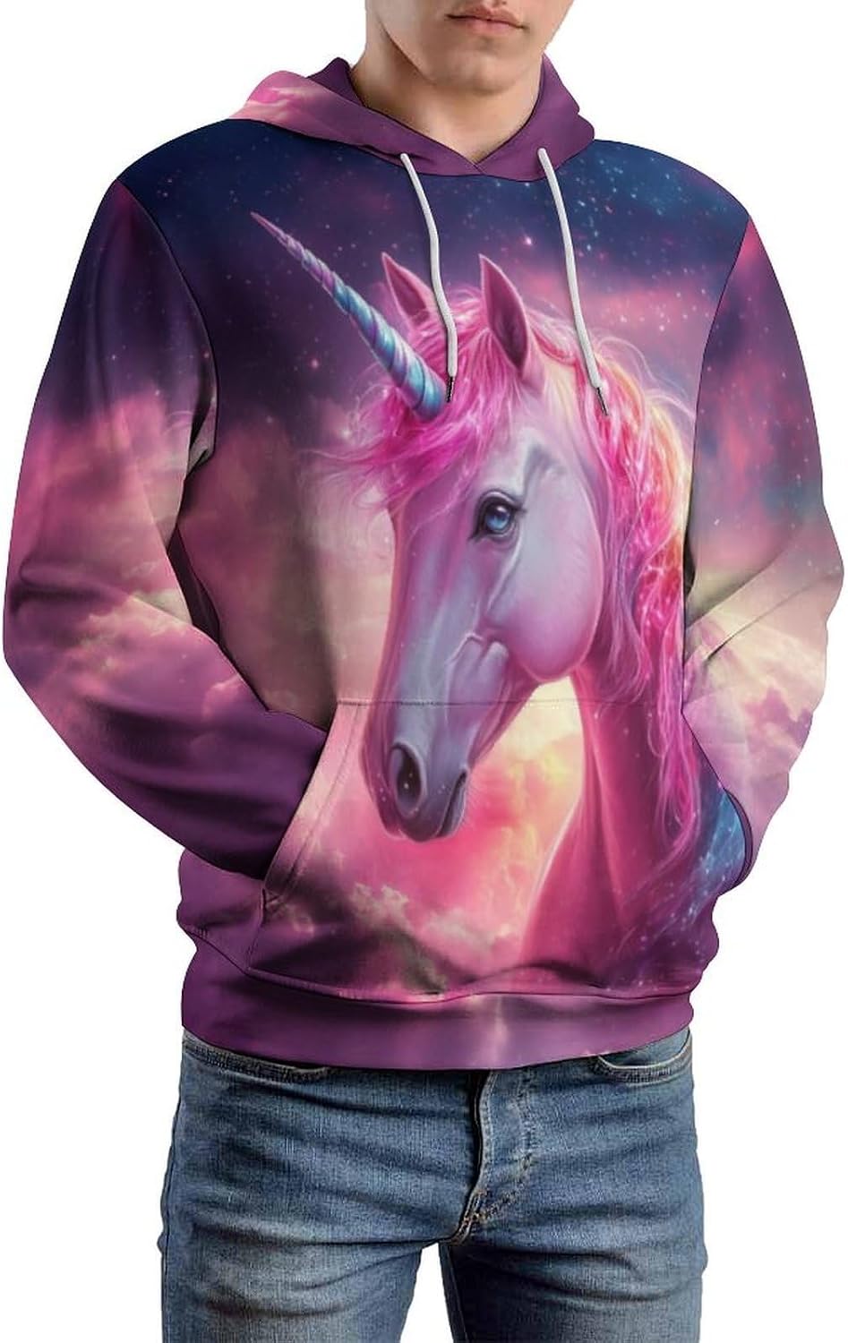 Unisex Graphic 3D Print Hoodies Cool Design Colorful Pullover Hooded Sweatshirt for Men Women