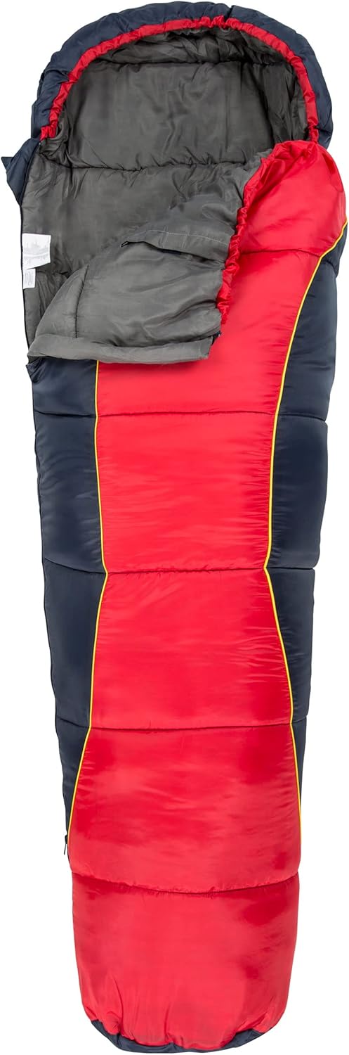 Bunka Lightweight Kids' Mummy Style Sleeping Bag - RED Each