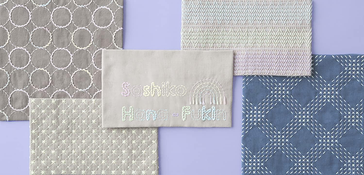 Olympus Thread H-1106 Flower Dish Cloth Pack, Sarashi Momen with Guide for First Sight Sashimi 0.1-inch (3 mm) Spaced Dot Grid (White)