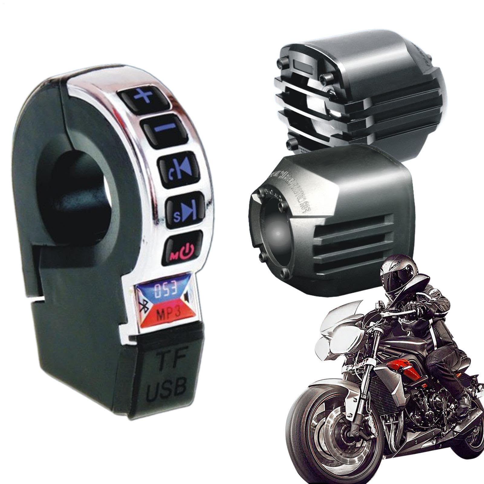 Motorcycle Speakers, bezprzewodowy dźwięk z funkcją ładowania telefonu
