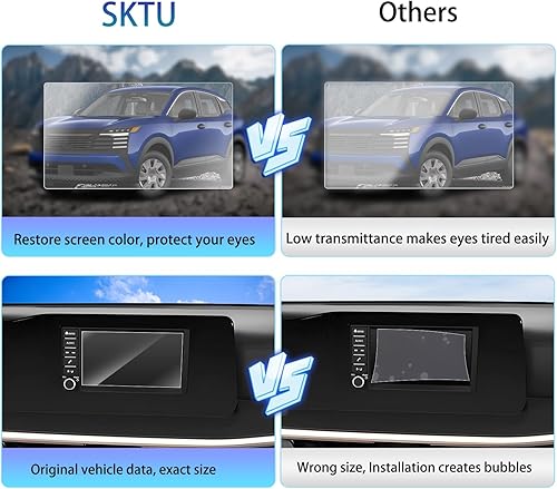 Vista 57 de SKTU Protector de pantalla de 8 pulgadas para Rogue 2021-2026 (SV, Rock Creek) / Altima SV 2019-2025 / Sentra (SR, SV) 2020-2025 Accesorios Rogue