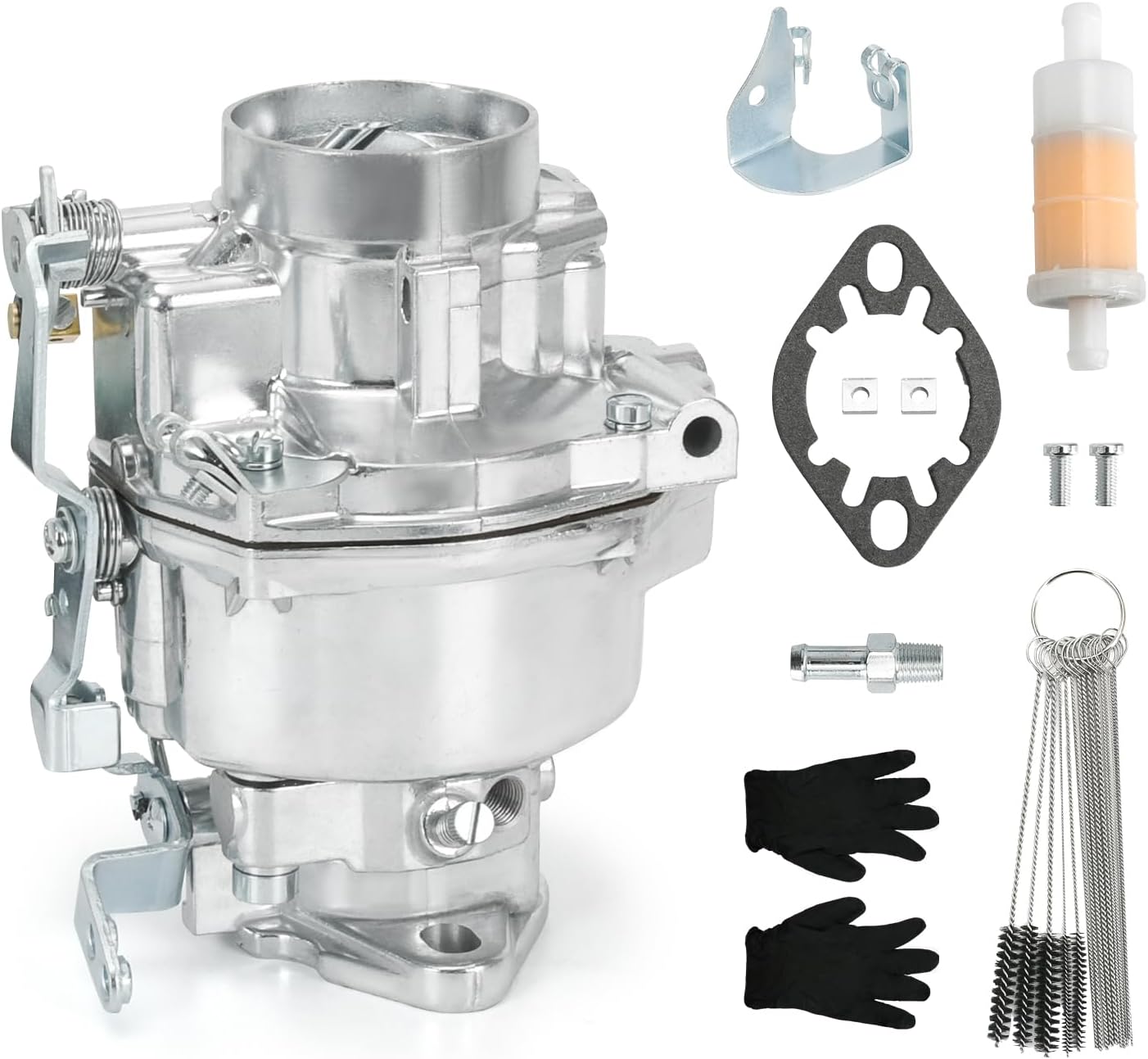 1 Barrel Carburetor Compatible with Rochester B Type, for Chevy 235ci Inline 6 Cyl 1950-1959, for Chevy GMC Trucks 216ci 6 Cyl 1932-1952, 1951 Chevy Truck 3100 235