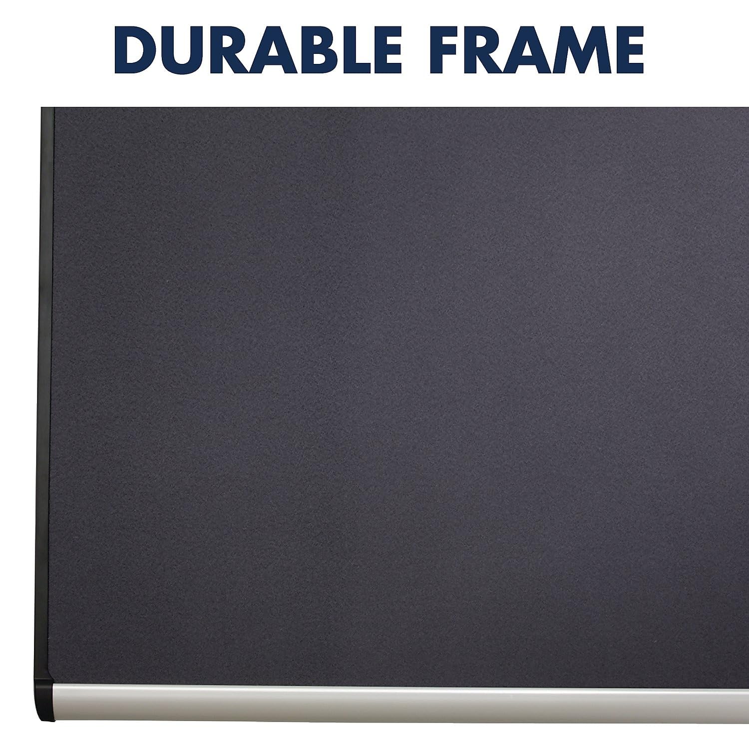 Quartet Prestige Plus Bacheca In Tessuto Magnetico 60x90 Cm – Superficie In Fibra Ad Alta Densità Per Ufficio E Sala Conferenze - 2