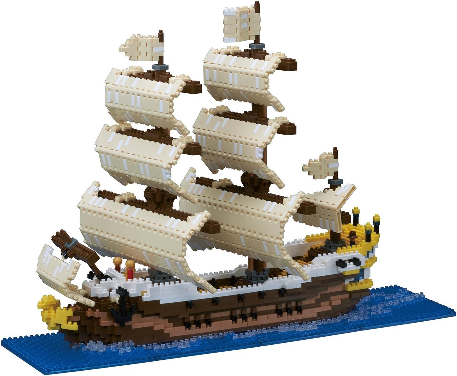 Nanoblock Sailing Ship Building Set (2490 Piece)