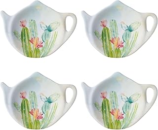 Supreme Housewares Cactus Garden Tea Bag Holders, Teapot Shaped Tea Bag ...