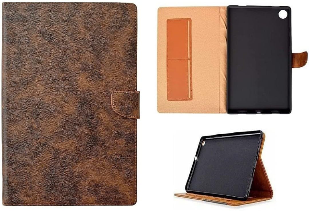 Shoppers Point Leather Flip Magnetic TPU Cover for Samsung Galaxy Tab A9 Plus 11 inch Case - Dark Brown (B0D8FX5QRS) Amazon Price History, Amazon Price Tracker
