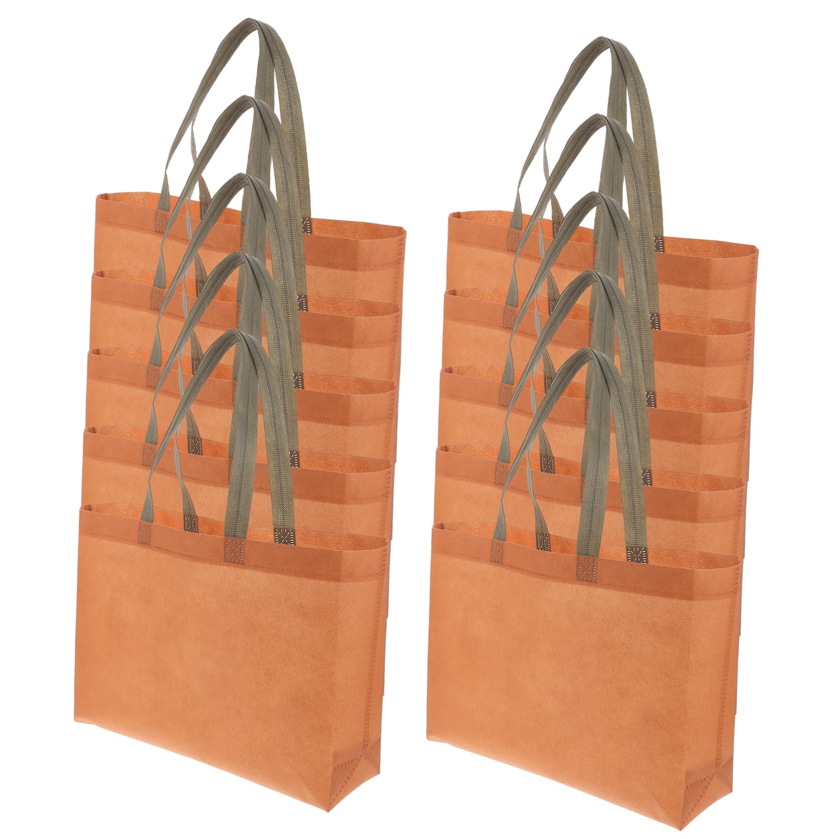 Unomor Bulk Non-woven Tote Bags Reusable Shopping Bags 50pcs Blank Tote Fabric Non-woven Packing