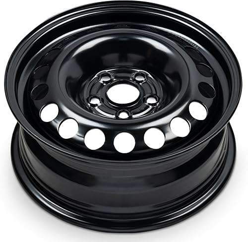 Miniatura 3 de Road Ready - Rin de 15 pulgadas y 5 lengüetas, de acero negro para neumáticos R15  Reemplazo exacto del OEM  Repuesto de tamaño completo