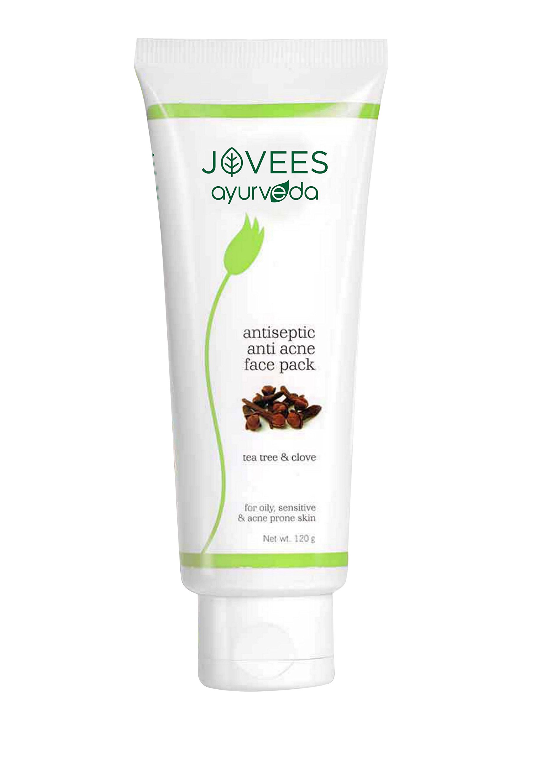 Jovees al Tea Tree & Clove Anti Acne Pack | For Oily, Sensitive and Acne Prone skin 120g