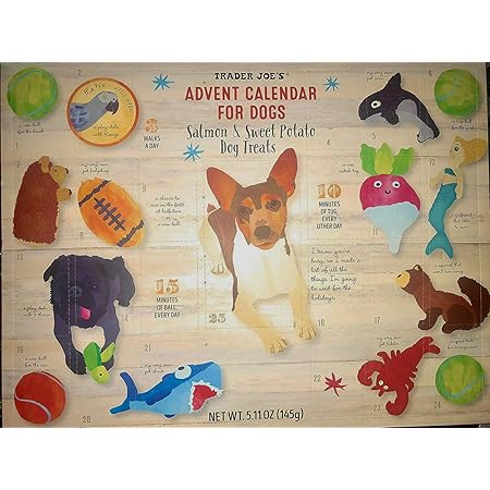 Trader Joe's Advent Calendar for Dogs - Salmon and Sweet Potato Dog Treats