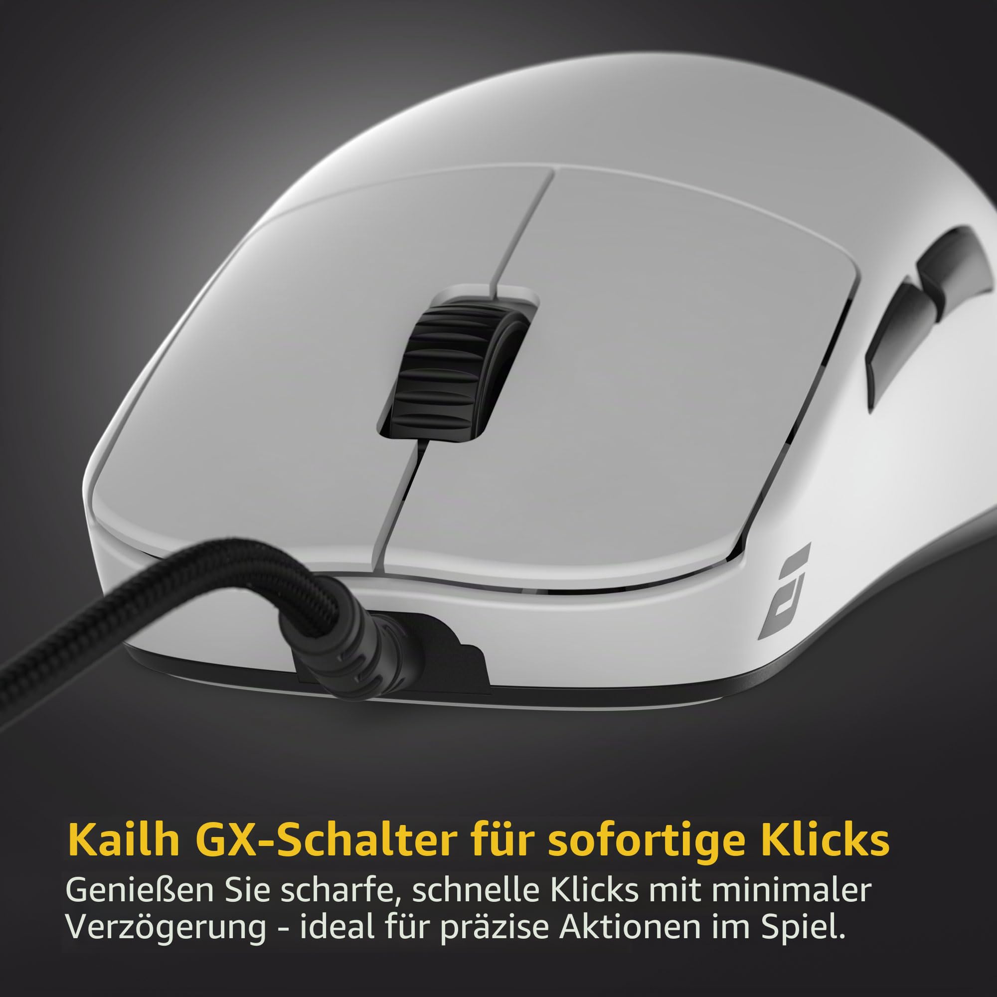 ENDGAME GEAR OP1 8k v2 Weiß – Esports Gaming Maus mit Kabel, 30K DPI optischem Sensor, 8000Hz Polling, austauschbaren Switches & Claw-Grip-Design | Leichte Esports Gaming-Maus, 30K DPI-Sensor, Hot-Swap-Schalter, Klauengriff, USB-FPS