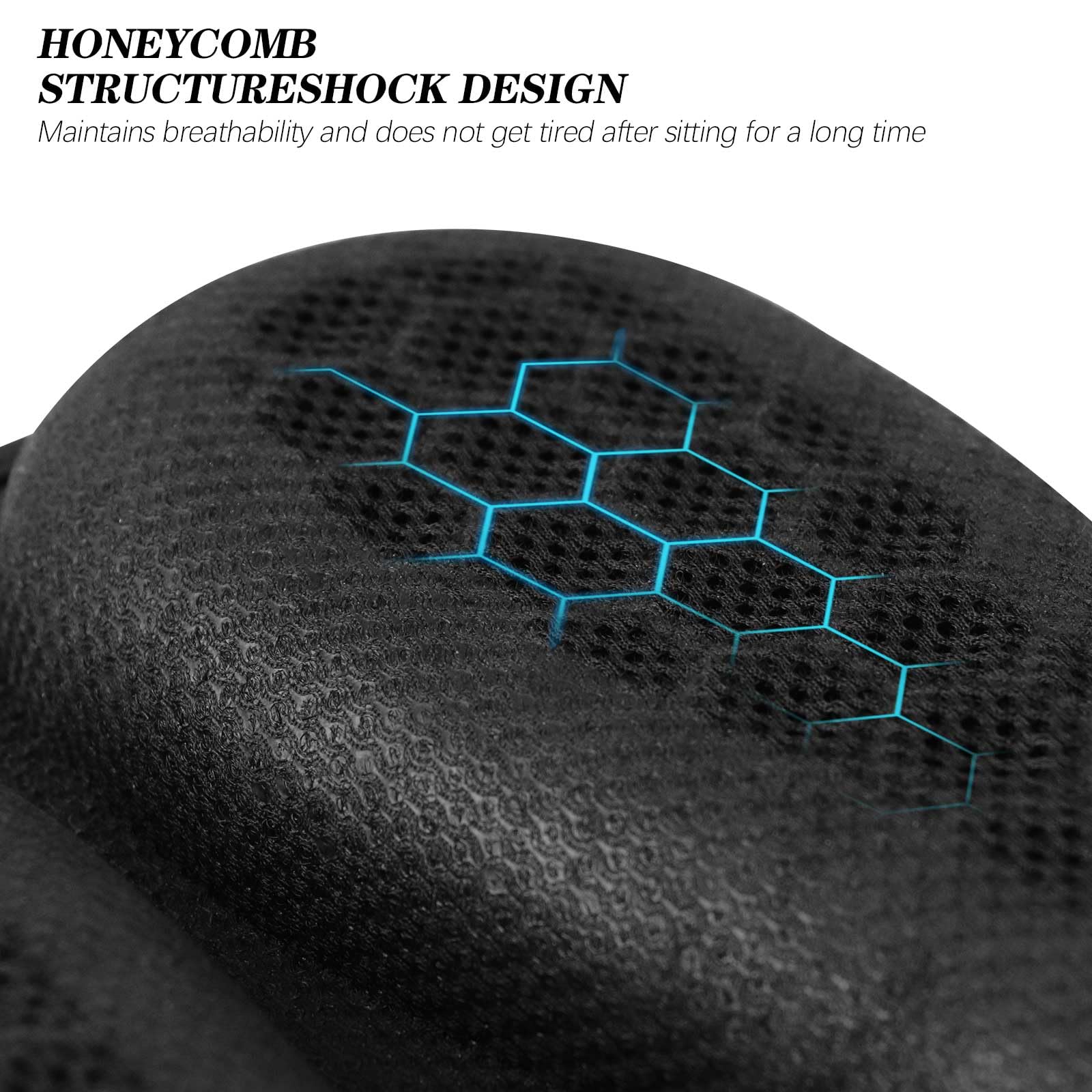 PACEWALKER Universal Motorcycle Gel Seat Cushion 3D Honeycomb