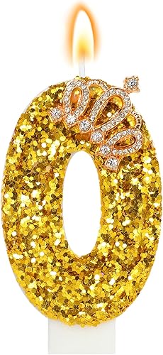 Miniatura 7 de Velas de cumpleaños con número 1, corona morada para tartas, decoración de pastel número 1 con lentejuelas para suministros de celebración de