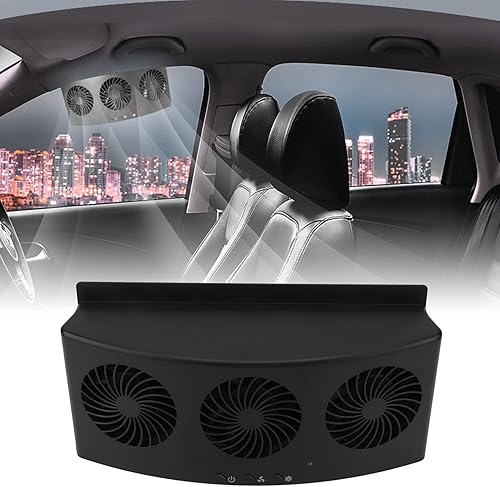 Miniatura 8 de Extractor de automóvil, 3 enfriadores para ventana delantera y trasera, ventilador de escape para automóvil, purificadores de aire alimentados por