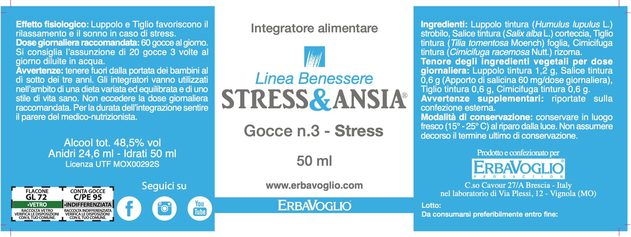 Erbavoglio Kit Benessere - Stanchezza e Stress