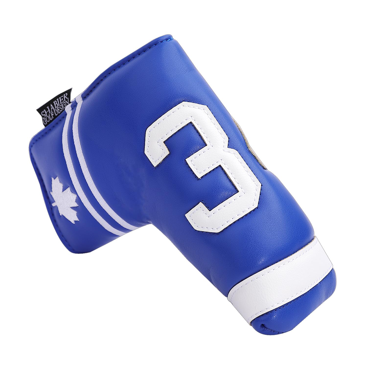 SHABIER Blue Golf Putter Cover with NO.34 Design Headcover for Blade Golf Putter Head Cover — image 1
