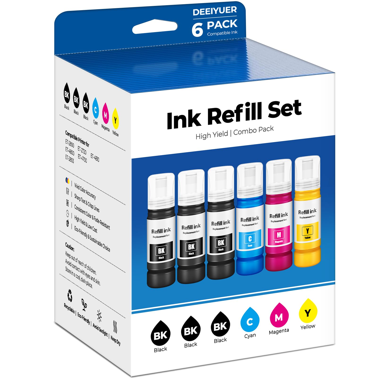 Tinta T522 de recambio para evitar atascos en impresoras EcoTank ET 8