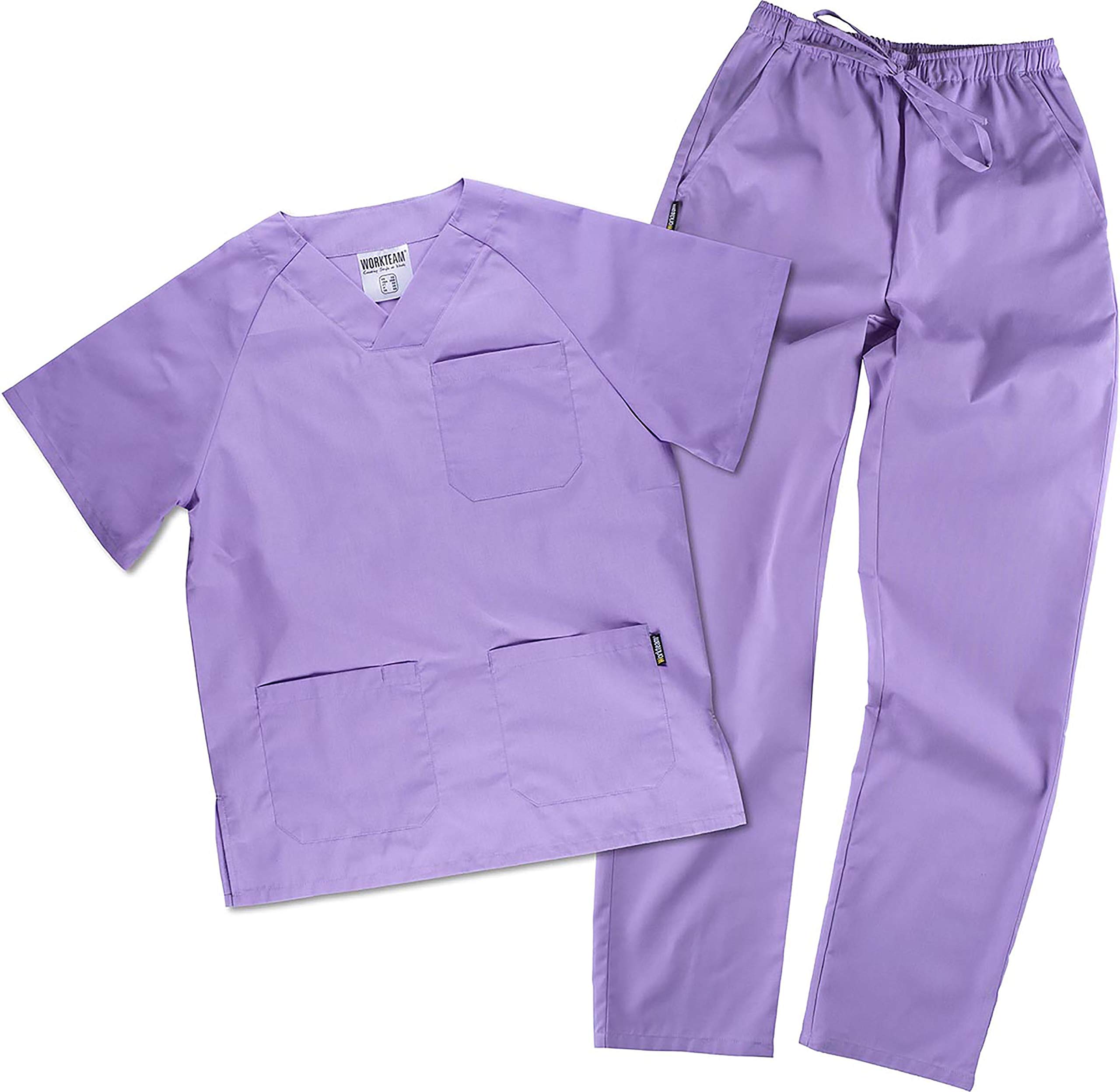 Work Team Teamwork Workteam Uniforme sanitario o Conjunto Sanitario, con elástico y cordón en la cintura, Casaca y Pantalon Unisex