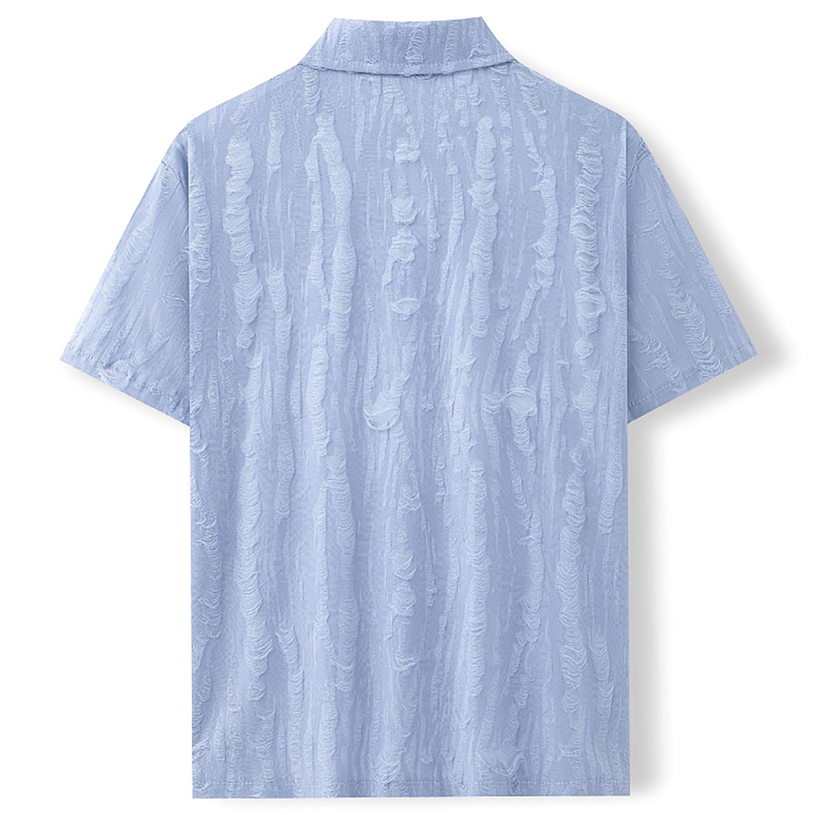 Hombre Camisetas Lino Camisa de Verano Manga Corta Suelta Regular Fit Respirablecamisa de Lino Hombre Manga cortaSencillo y verstil