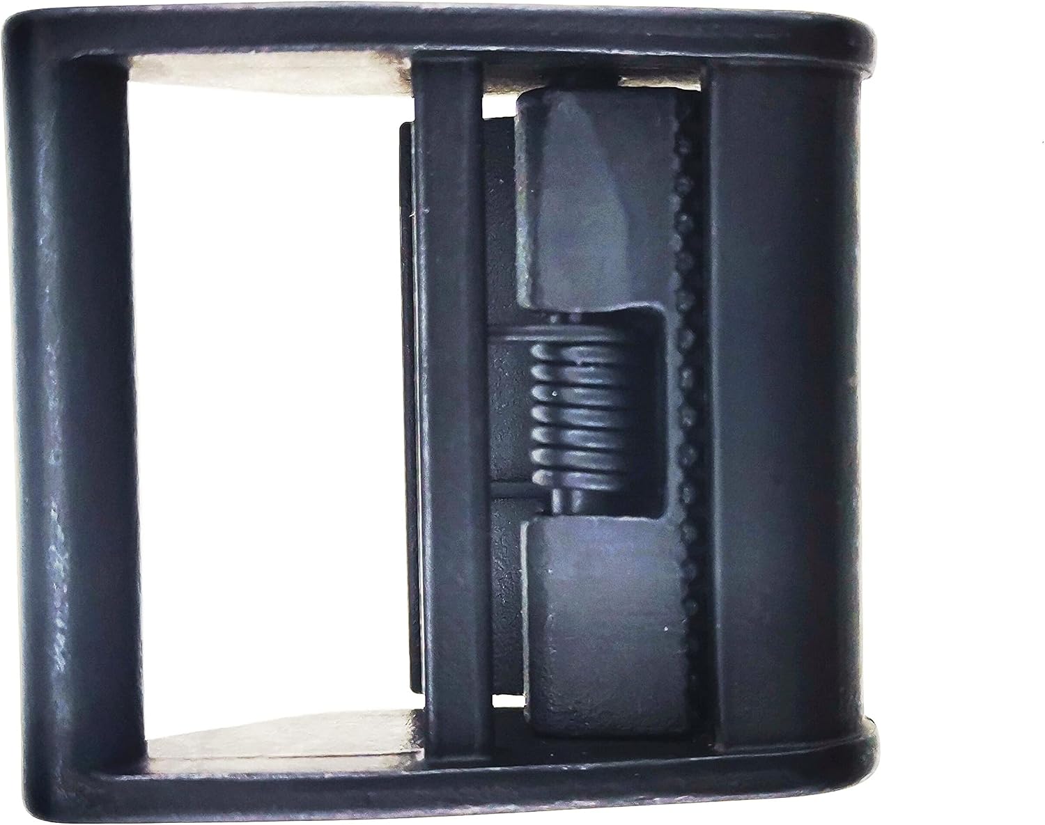 NRC&XRC 2 Pack Stainless Steel Black Lock Slider Buckles,Heavy Strap Release Buckle Adjustable Metal Buckle Fasteners (1inch BK)