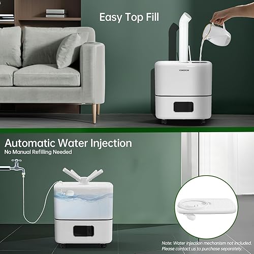 Miniatura 5 de Humidificador para habitación grande, 30L7.93 galones humidificador comercial para toda la casa 5000 pies cuadrados, humidificadores de llenado