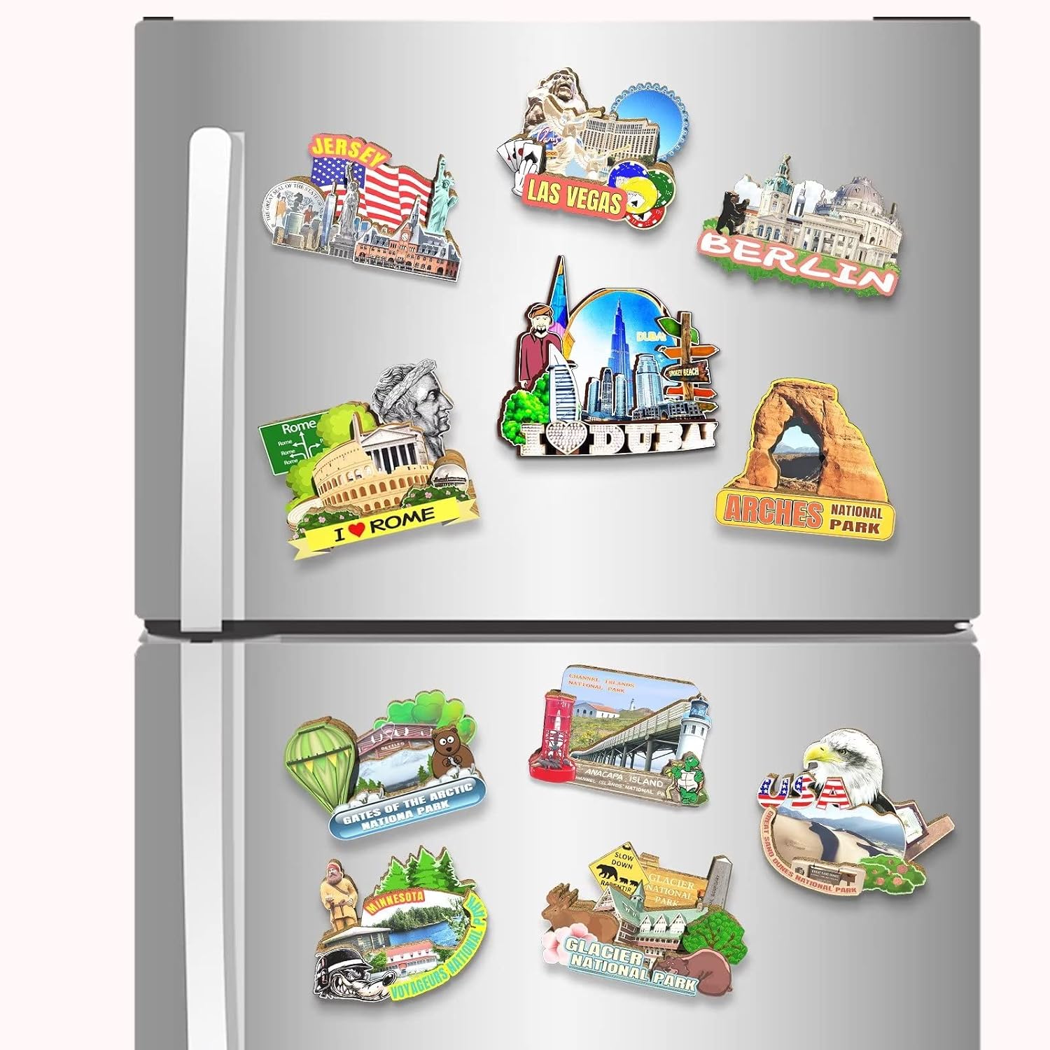 Dubai United Arab Emirates Magnet Fridge Magnet Wooden 3D Landmarks Travel Collectible Souvenirs Decoration Handmade-4 image 4