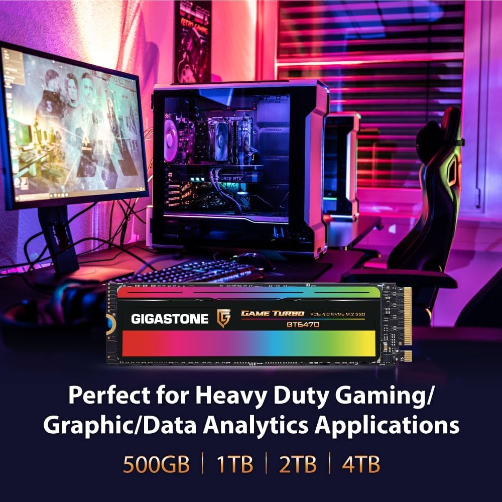 Amazon.co.jp: GIGASTONE M.2 SSD 1TB (2パック) Gen4 PCIe NVMe 4.0x4