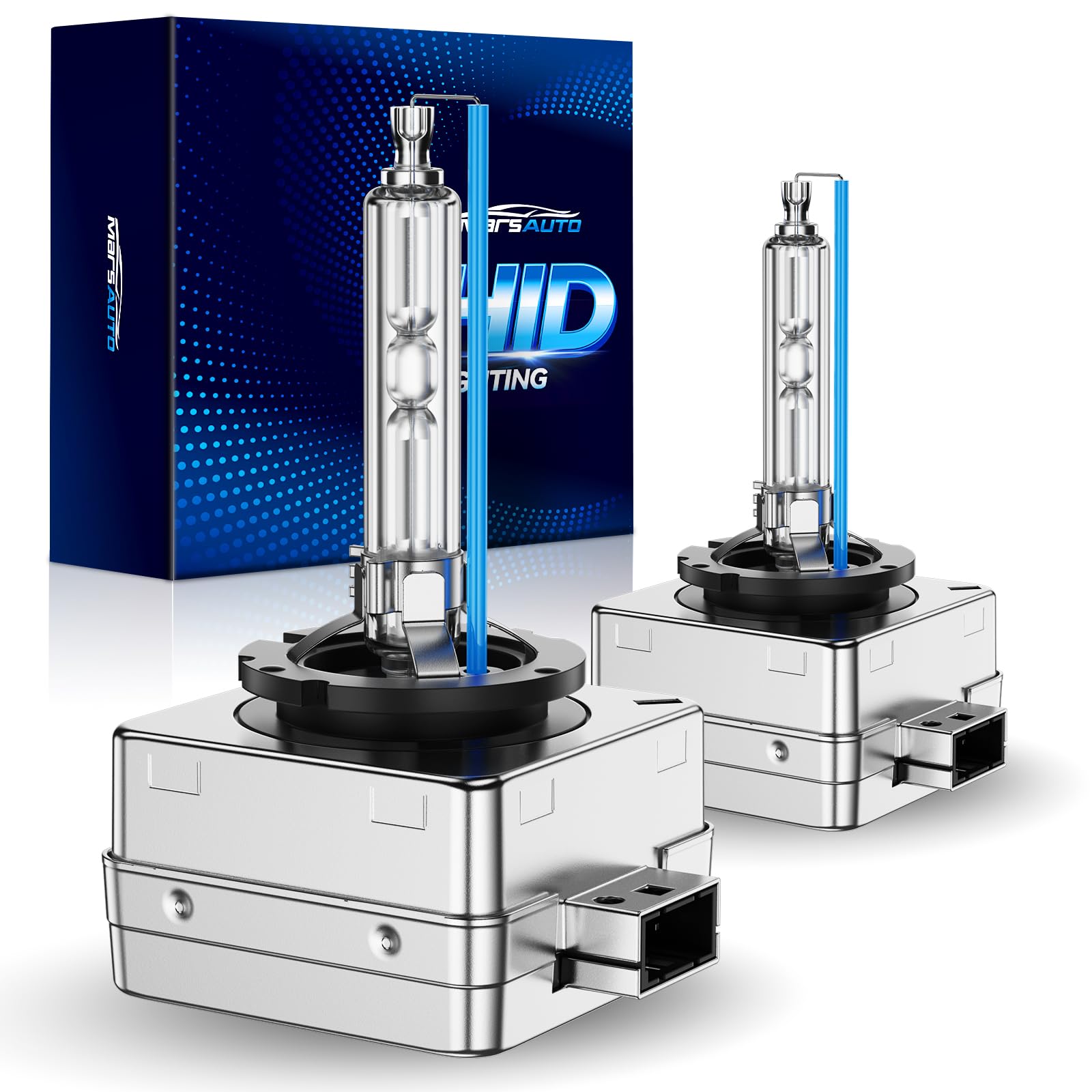 Marsauto D3S HID Bulbs, 66340 42403 42302 (42403C1) for HID Xenon, 6000K Cold White 35W Light Bulb, Plug and Play, Pack of 2