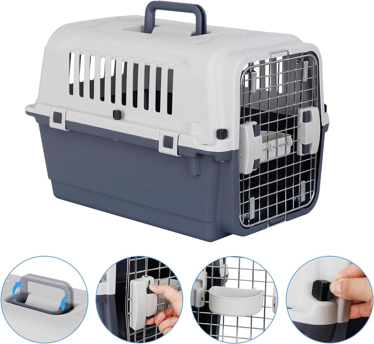 Amazon | 犬クレート ペットキャリー ハードキャリー クレート 小型犬