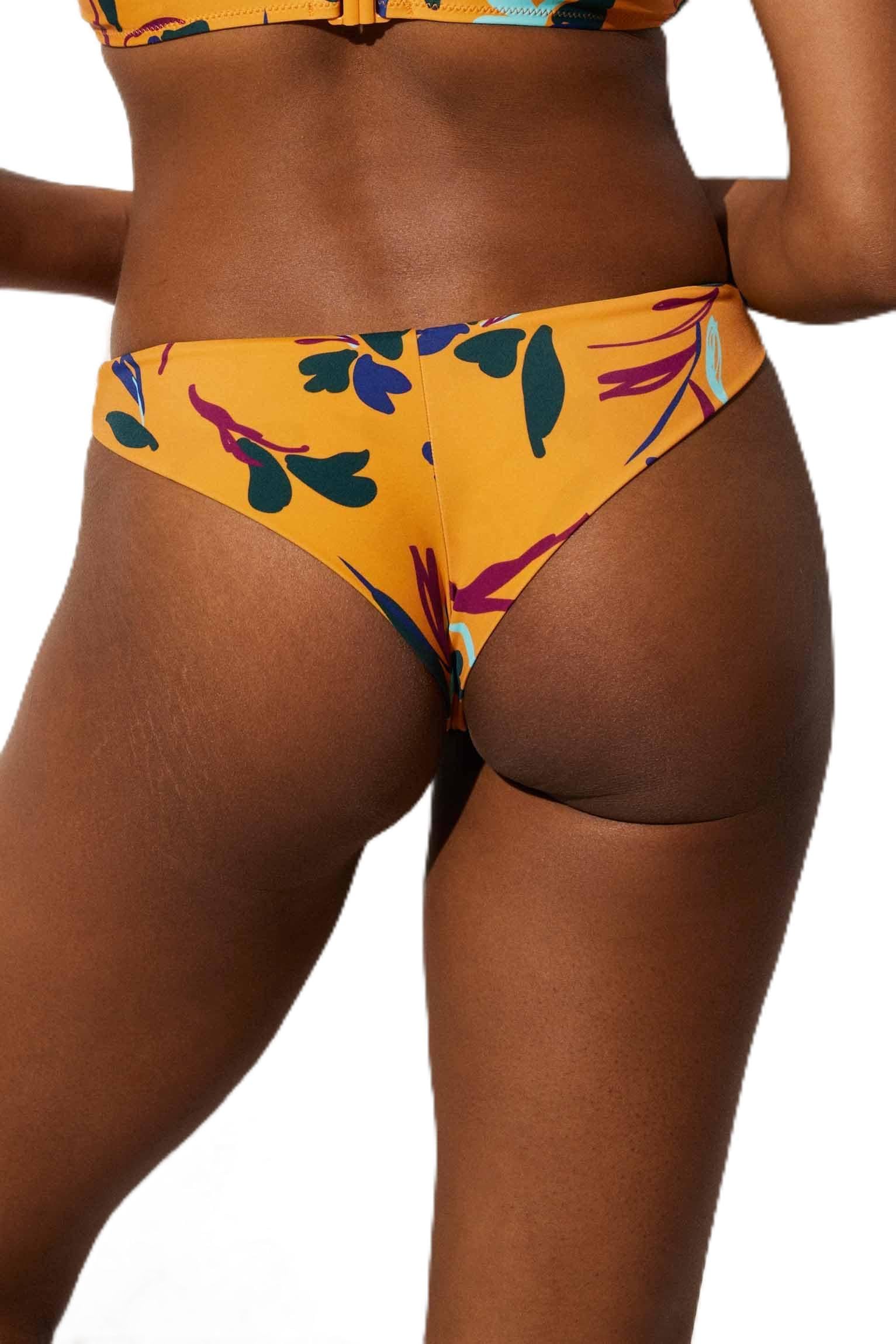 YSABEL MORA Braga Bikini brasileña Acabado en Pico con Estampado Flores