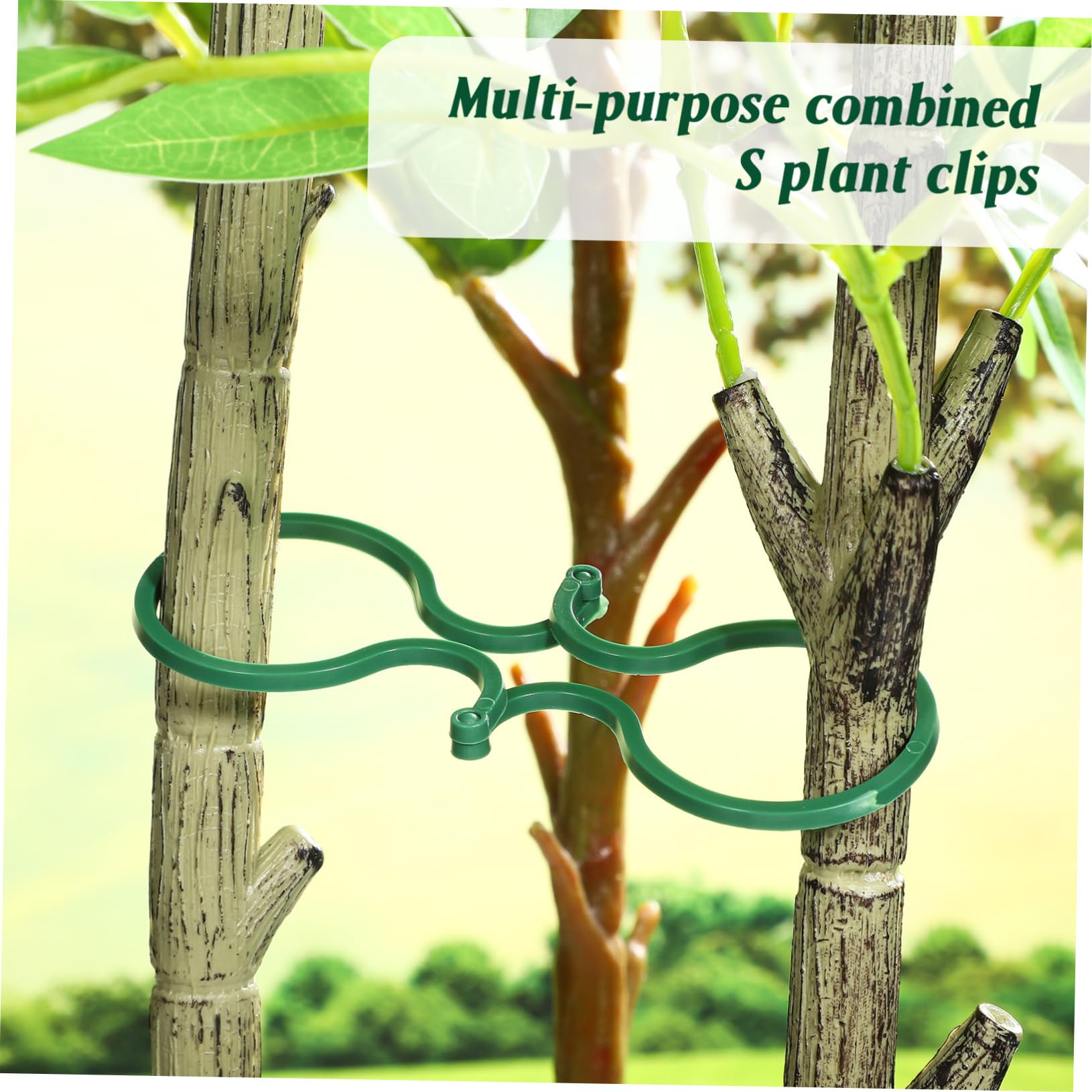 POPETPOP 5 Set Fibbia da Giardinaggio Clip di Supporto del Pomodoro Morsetto della Vite del Fiore Clip per Piante Clips per Piante Pinza per Pomodoro Pianta Supporta Clip 100 Pezzi * 5