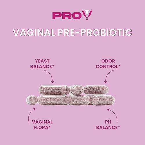 Miniatura 4 de Pro-V Health - Probióticos vaginales para mujeres, equilibrio de pH, olor, levadura, intestino y apoyo para la salud digestiva, prebióticos +