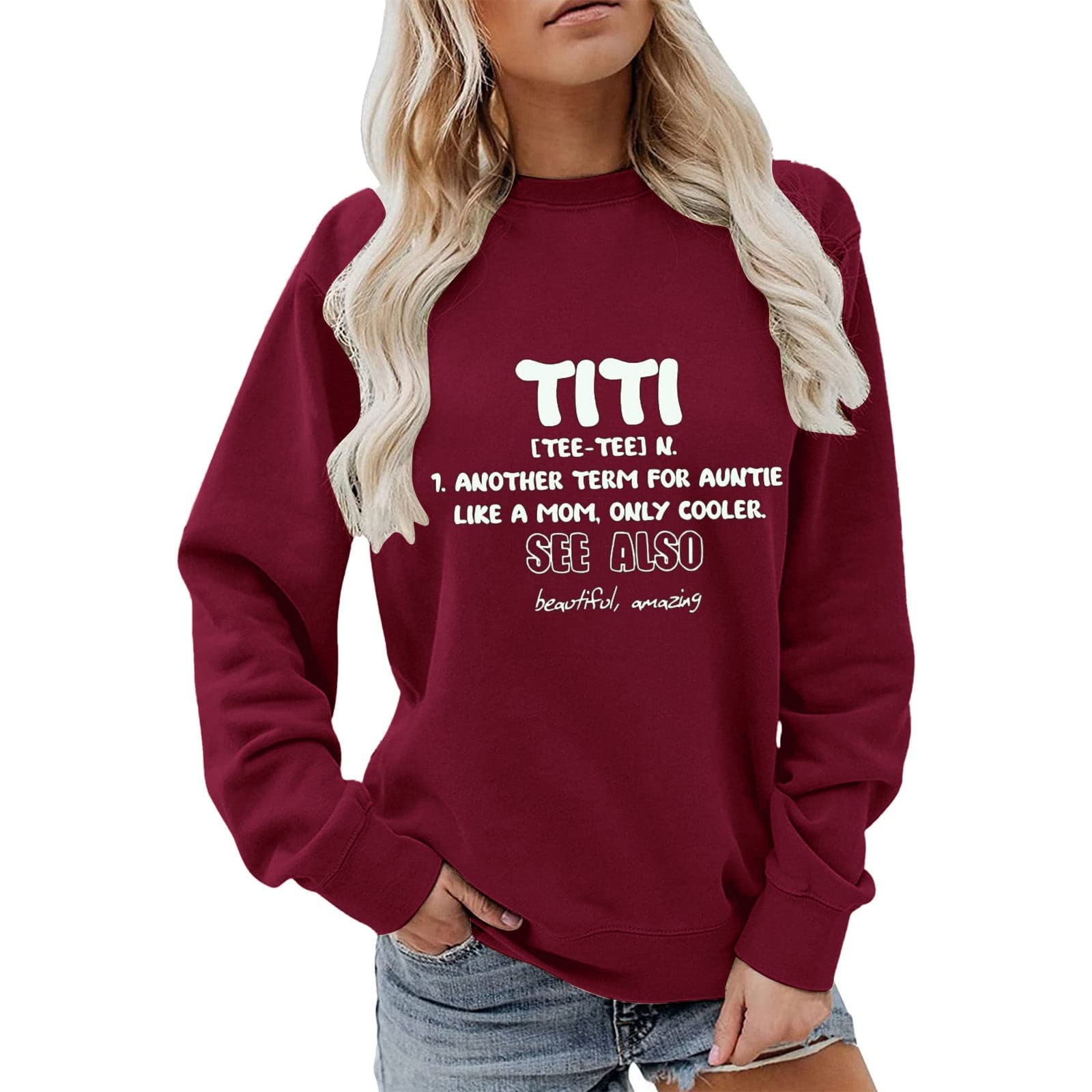 AQ899 Ladies Long Sleeve Sweatshirts Womens Thin Pullover Solid Loose Tops Casual Sweater Women Fashion Comfy Sweatshirts Long Sleeve Blouses Women Shirts Brand Womens Sweatshirt