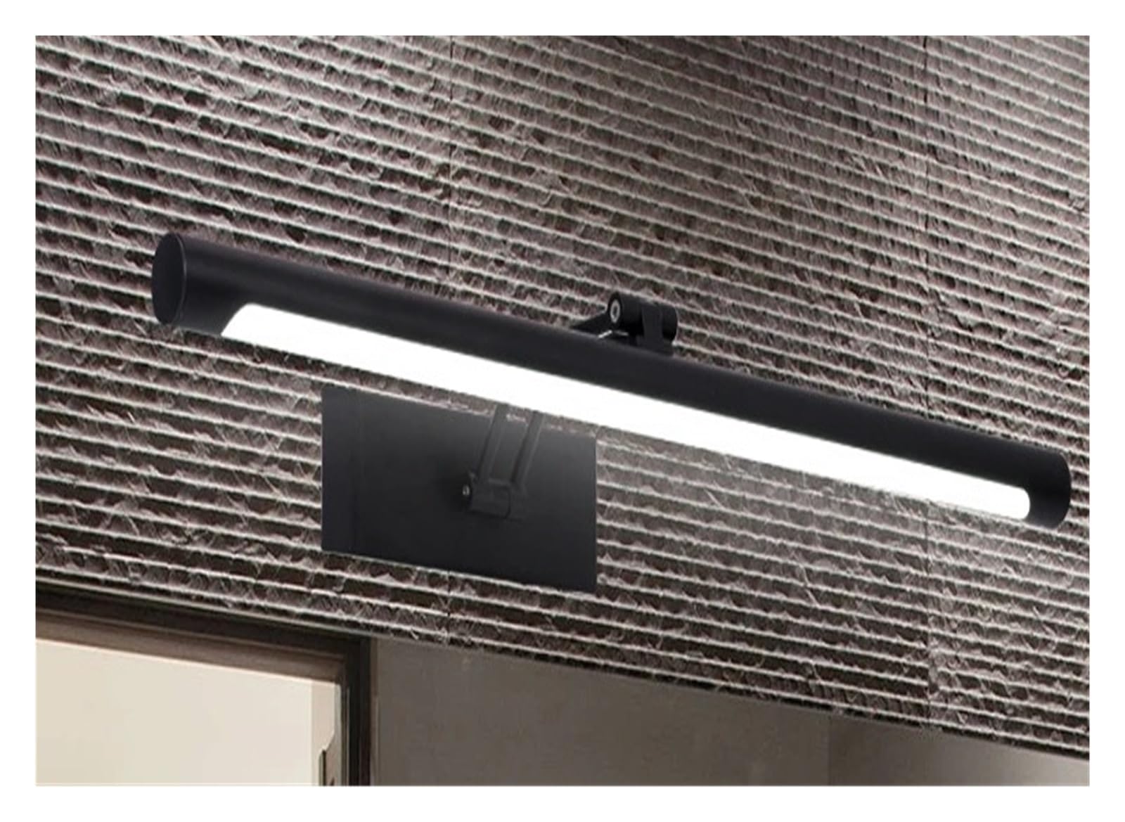 Oświetlenie lustra toaletkowego LED 8W 12W 16W 20W Lampa ścienna do makijażu Toaletka Łazienka Czarny Srebrny Pełne pokrycie(Warm,BODY COLOR - SILVER_8W 40CM)