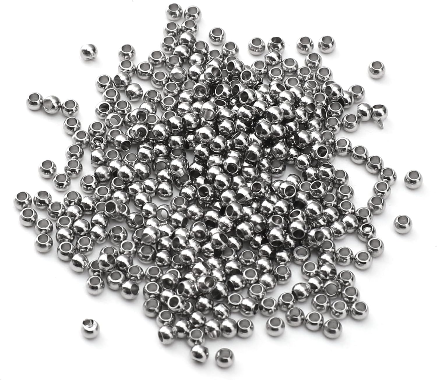 304 Stainless Steel Round Beads 2.0mm 400pcs Spacer Beads for Jewelry DIY Making and Repairing - Image 5