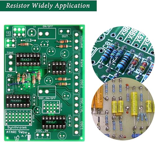 Miniatura 7 de Kit surtido de LED y resistencias de 0.197 in para proyectos Arduino, 600 resistencias de 10 ohmios a 1 MOhm con 30 valores + 200 piezas de diodo