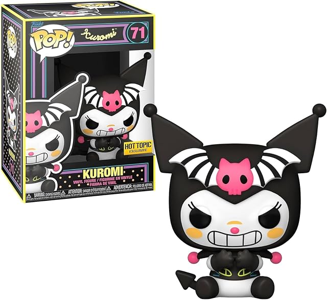 Funko All Pop! Sanrio: Hello Kitty - Ghost Kuromi (BLKLT)(Exc) - kolekcjonerska figurka winylowa - pomysł na prezent - oficjalny towar - zabawki dla dzieci i dorosłych - fanów telewizji - figurka