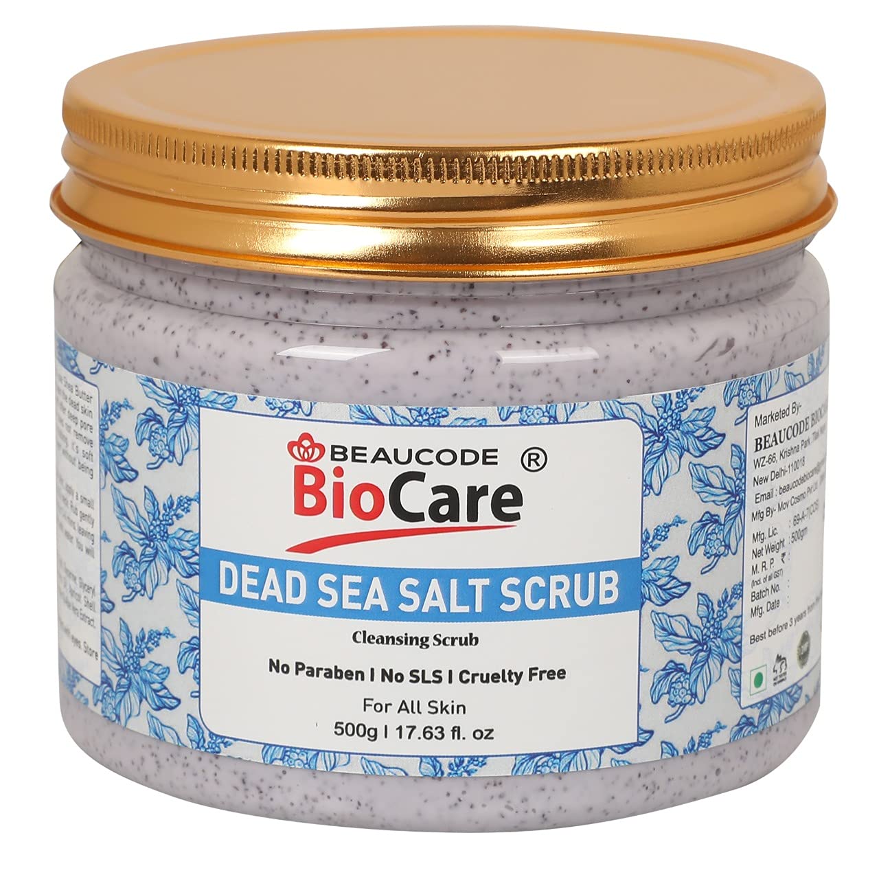 Dead Sea Face Scrub 500Gm (Pack of 1) For Women & Men For All Skin Types No Paraben||No SLS|| No Sulphate & Cruelty Free