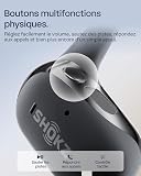 SHOKZ OpenFit 2+ Open-Ear Headphones,Wireless Bluetooth Headset, Dolby Audio Enabled, Comfortable Earbuds with Soft Hooks, 48H Playtime, IP55 Water-Resistant, USB-C & Wireless Fast Charging, Black - 8